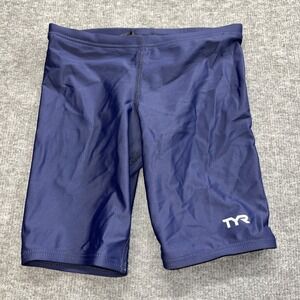 Swim Suit TYR Sport Boys' Solid‎ Jammer Navy-Blue Size 22  5-6 NWT Retail $42